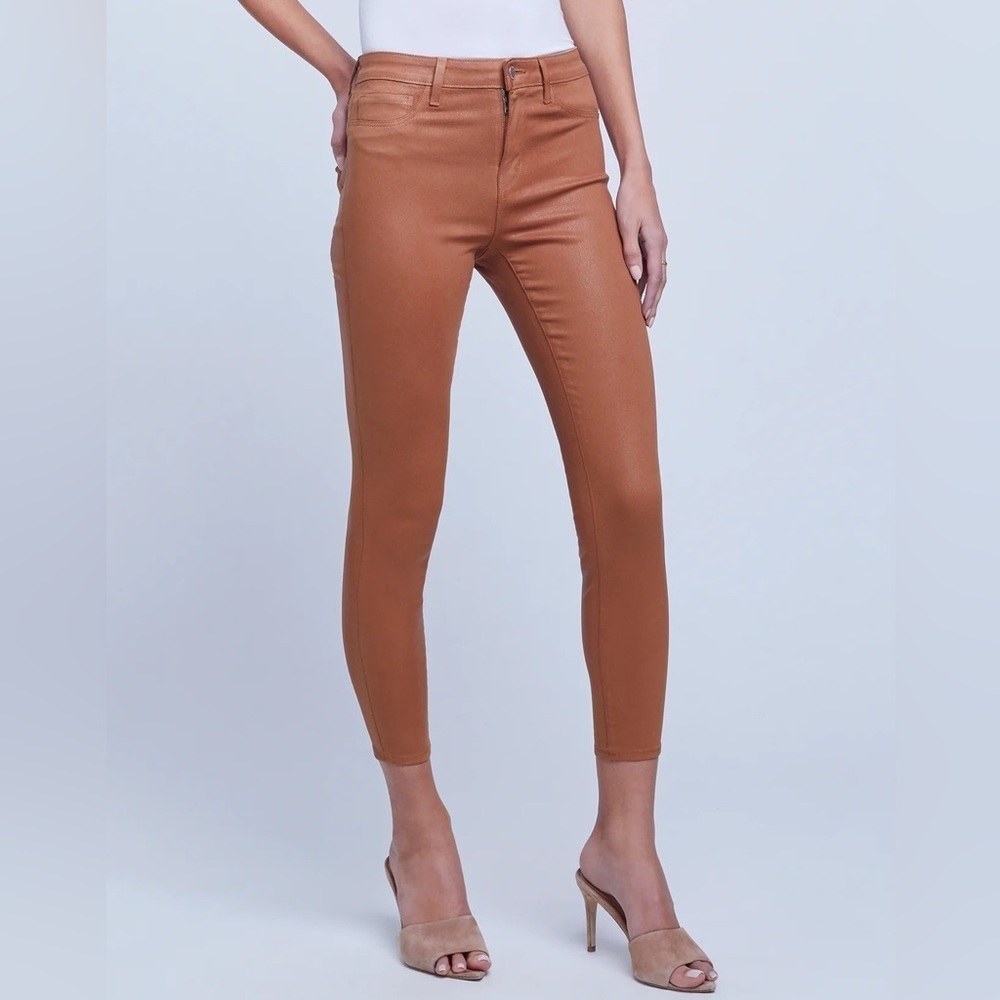 L’AGENCE | NWT Size 30 Margot High Rise Skinny Java Coated Jeans